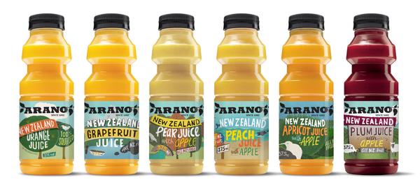 Arano's New Range of 100% New Zealand Fruit Juices