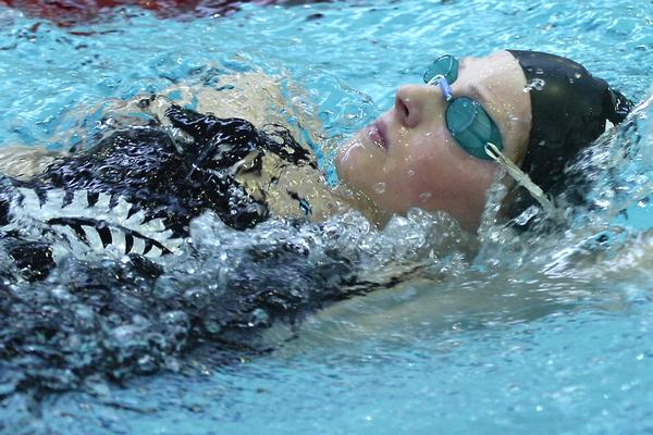 New Zealand A Team member Ayla Dunlop-Barrett in the pool