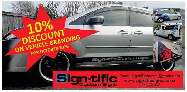 Signtific Signs Vehicle Signage Promotion - 10% Off Till End Of October 2026