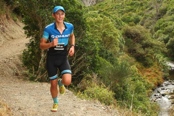 New Zealand cross country Under 17 mountain bike champion Cameron Jones has the happy winner of a free entry into Februarys Kathmandu Coast to Coast, won at last week's 3D Rotorua Multisport Festival.