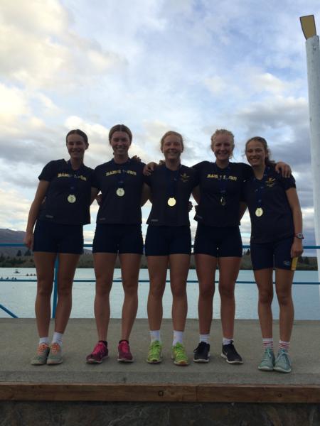 Rangi Ruru U17 Four Gold Medal Winners 