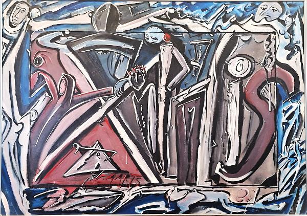 'HIS' Acrylics on Board by Leon Aarts, 2009