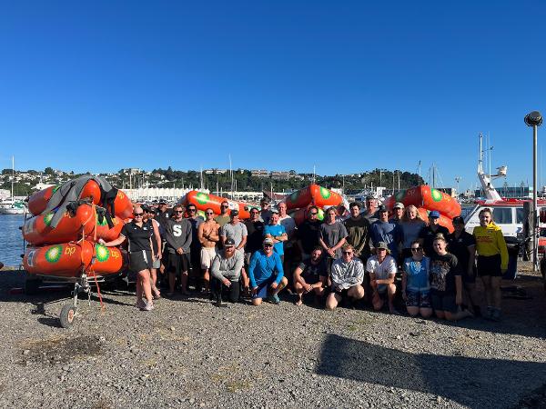Hawke's Bay Search and Rescue Squad back on dry land after another long day assisting with the Cyclone Gabrielle response.
