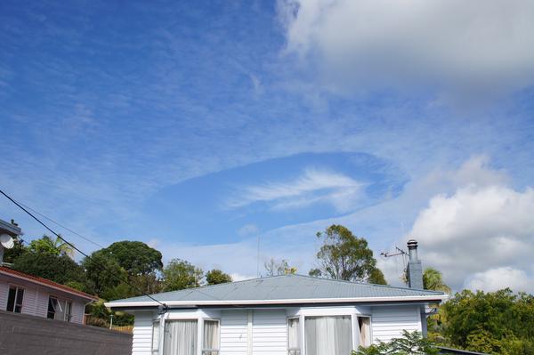 Photo taken from Woodhill, Whangarei at 11.18am on March 30th, 2014.