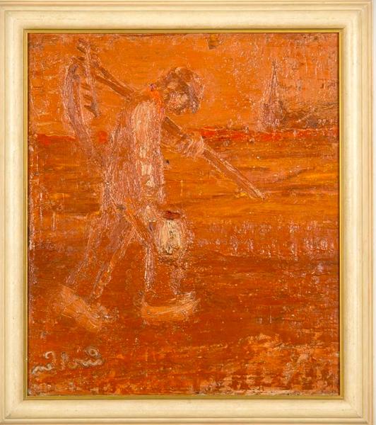 'Boer met zeis' (Farmer with scythe) by Nardus van de Ven