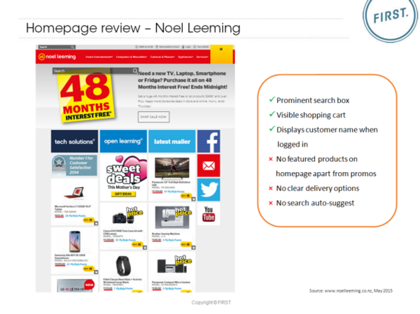 Homepage Review &#8211; Noel Leeming