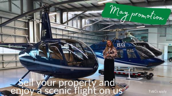 Get a free helicopter flight when you sell your property with licensed salesperson from Waikato Real Estate, Ksenia.