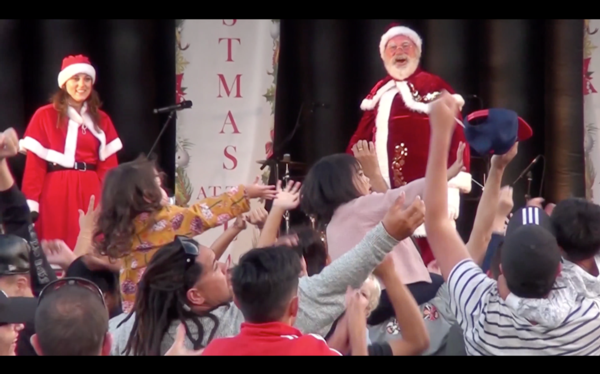 Video screenshot from Christmas at the Lake 2018 