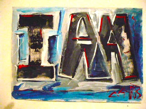 ''I AM, on paper" by Leon Aarts (gifted to a very good friend)