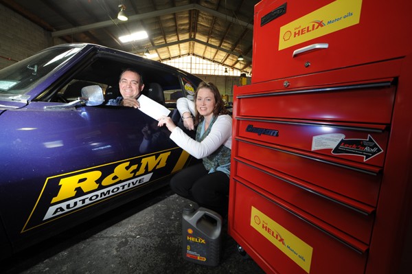 Brendon Nash with Shell New Zealand Corporate Communications Manager Jackie Maitland