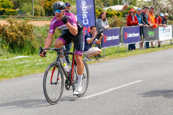 Sam Guest (Black Max Nutrition) won the biggest race of his career storming home to beat Paul Wright (Central Benchmakers Willbike) in a sprint to win the final round of the Calder Stewart Cycling Series, todays iconic Cycle Surgery Hell of the South