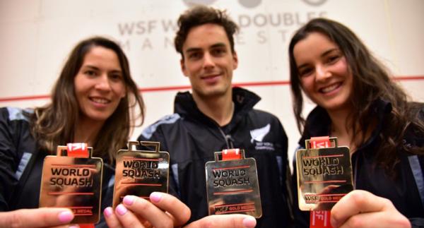 Kiwi Gold Medal Winners At World Squash Champs