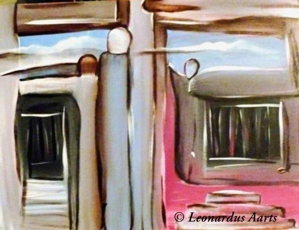 '&#199;hoose', acrylics on board, by Leon Aarts
