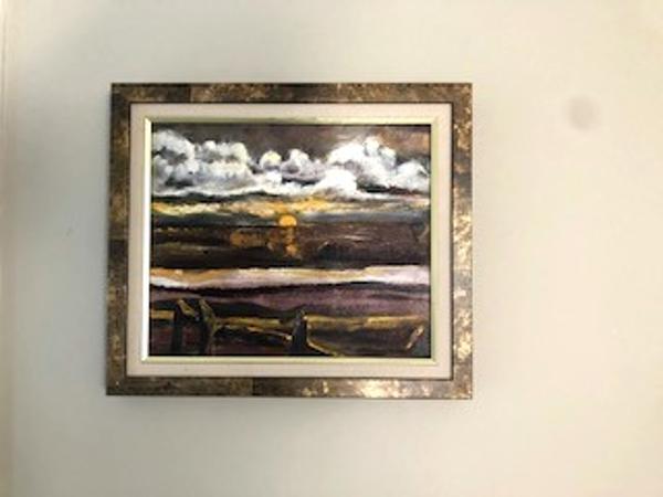 'Beneath' acrylics on canvas board, by Leon Aarts