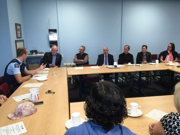 Shirley Papanui Community Board meet with local police and schools