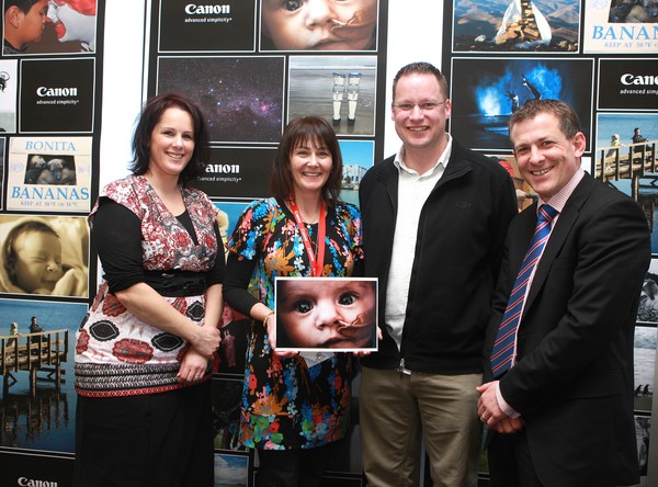 The judges from L to R: Rochelle Mora (Canon NZ), Bronagh Key, Brendon O�Hagan and Mike Johnston (Country Manager, Canon NZ)