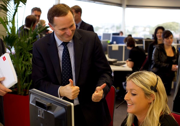 The contact centre officially opened by Prime Minister John Key.