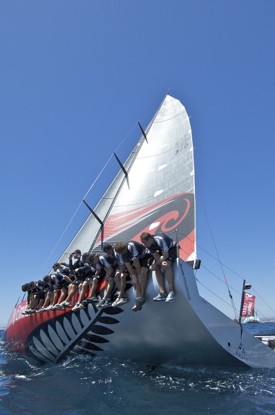 Emirates Team New Zealand shares the lead after the second day of the Audi MedCup Portugal Trophy regatta