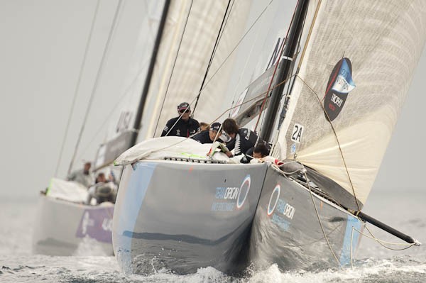 Emirates Team New Zealand won both of its matches on Sunday