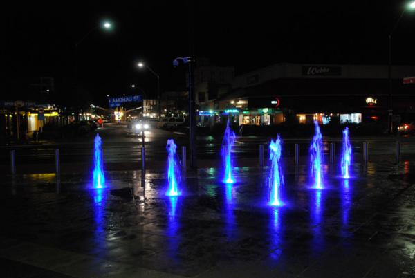 Rotorua Central Mall - interactive light and water