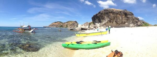 Kayaking in Capones Grande Island, Philippines