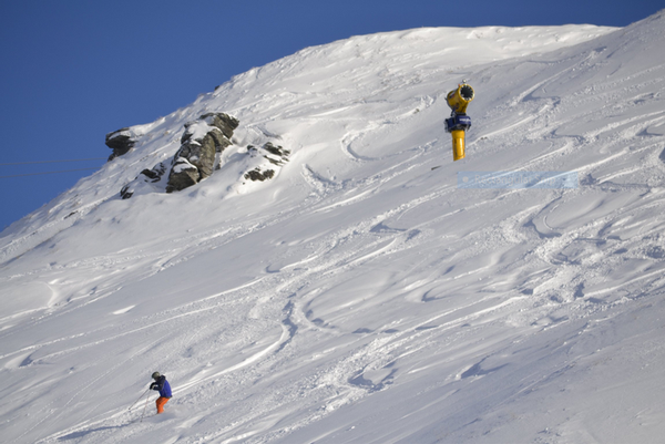 Mr Tomoyuki Imada enjoying the powder at Coronet Peak this morning. 