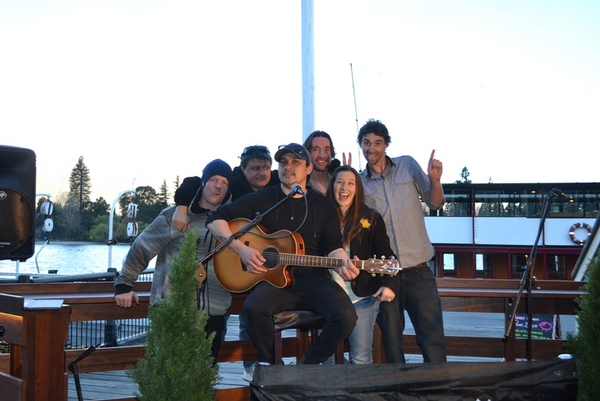 (L-R) John Healy, Charlie Gibson, Tahne Brown, Antony Waldock, Gemma Carroll and Dave Waldock.