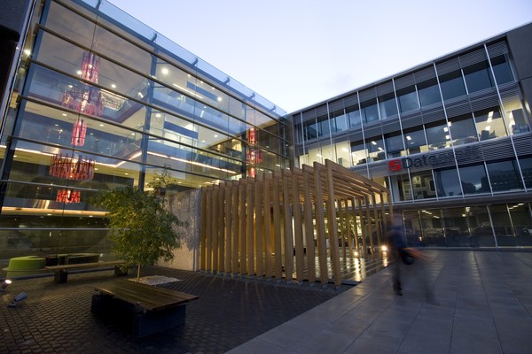 McDougall Reidy and Haydn & Rollett Construction's new Stanley Street commercial building as viewed from Carlaw Park Ave