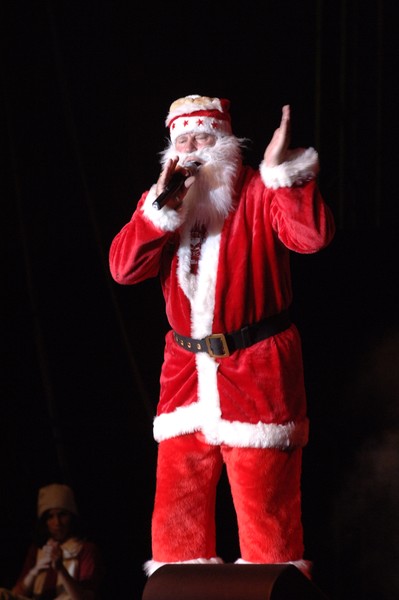 Santa on Stage during the 2008 Shotover Jet Remarkable Christmas