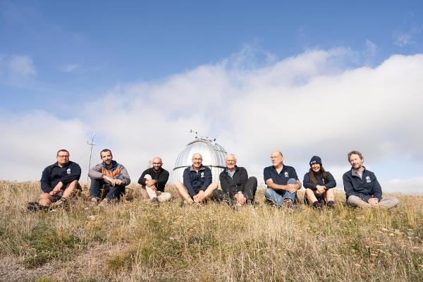 Some of NIWA's atmospheric science researchers - from left, Dr Dave Pollard, Dr Jono Conway, Dr Alex Geddes, Mike Kotkamp, Dr Richard McKenzie, Duncan Holland, Dr Penny Smale, Dr Richard Querel.