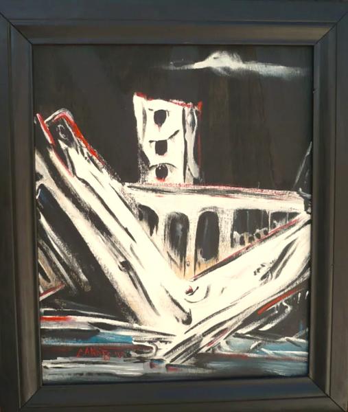 'Dancer on the Viaduct' by Leon Aarts (sold)