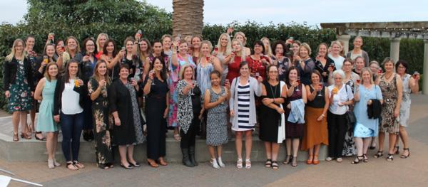 Dairy Women's Network Regional Leaders gather during a leadership forum last year. 