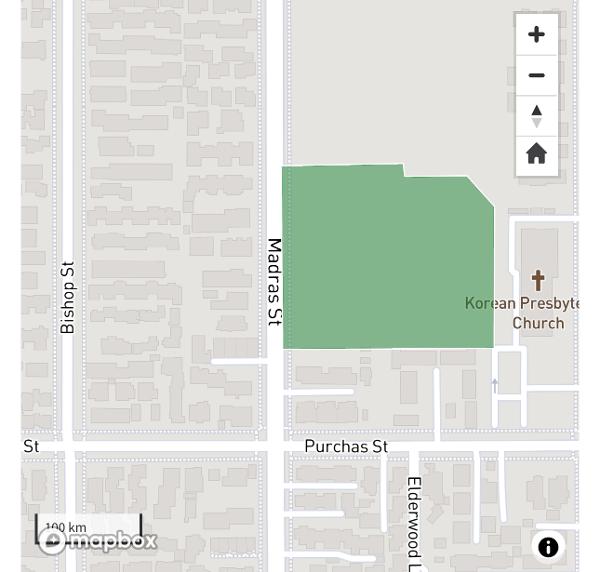 Location of proposed supermarket