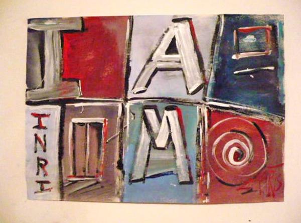'I AM on paper ii', by Leon Aarts (sold)