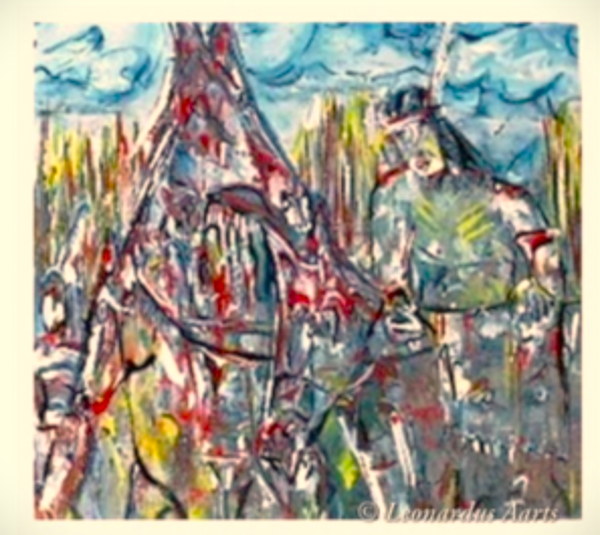 'Blackfoot', acrylics on canvas (sold)