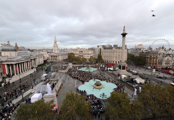 The ceremony was overseen by members of the Park family as well as veterans of the Battle of Britain