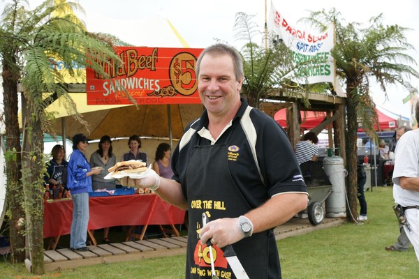 Chris Stoop at the Wild Beef Sandwich Stall