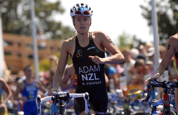 New Zealand's Teresa Adam finished 20th at the ITU Elite Sprint Triathlon World Championships in Lausanne, Switzerland