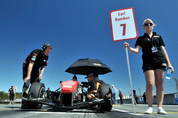 Earl Bamber in the Triple X Motorsport run Toyota Racing Series car finished second in today's third race at Invercargill's Teretonga circuit