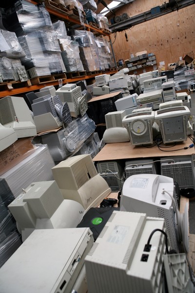 Redundant computer equipment in storage at Wellington
