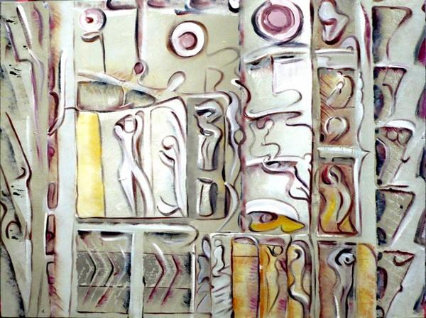 Early stages of 'Theatre Reprise, by Leon Aarts 
