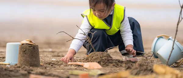 Child learning through real-life play