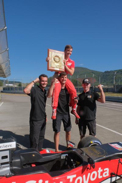 Marcus Armstrong wins the Denny Hulme Memorial Trophy