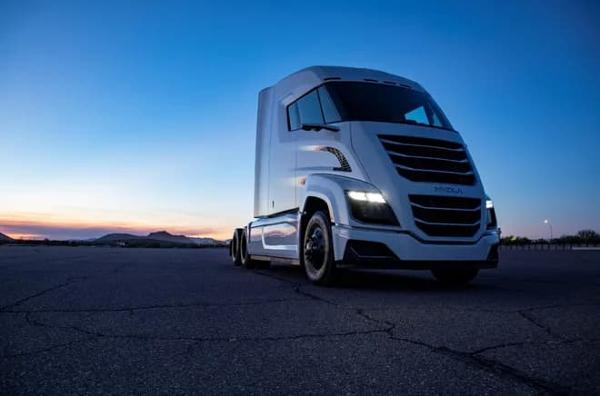 The Nikola Two hydrogen fuel cell truck.