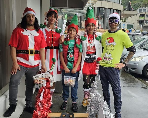 Some of the Devonport 7 Day Pharmacy team at the Christmas Parade