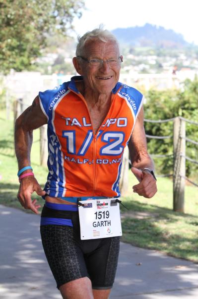 Challenge Wanaka event Benefactor Garth Barfoot doing what he loves best, competing 