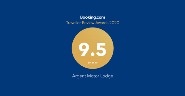 Multiple award-winning motel, Argent Motor Lodge in Hamilton receives a Booking.com Traveller Review Award for 2020.