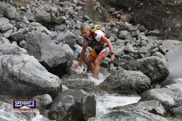 Jess Simpson on the 33km mountain run last year   