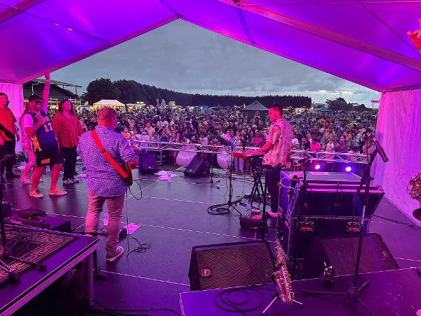 Opotiki Lantern Festival 2023 view from the stage.