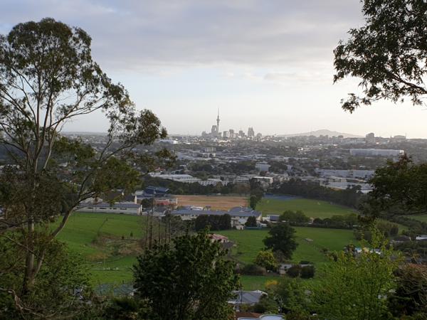 View of ASB MAGS Farm from Mt Albert in Auckland that is the focus of third Dairy Women's Network visual story telling project, OUR PEOPLE. THEIR STORIES